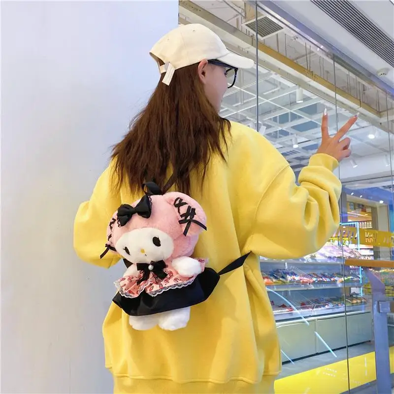 

Красивый мультяшный рюкзак Sanrios Kuromi My Melody, косметичка, портативная сумка для хранения, милый модный праздничный подарок