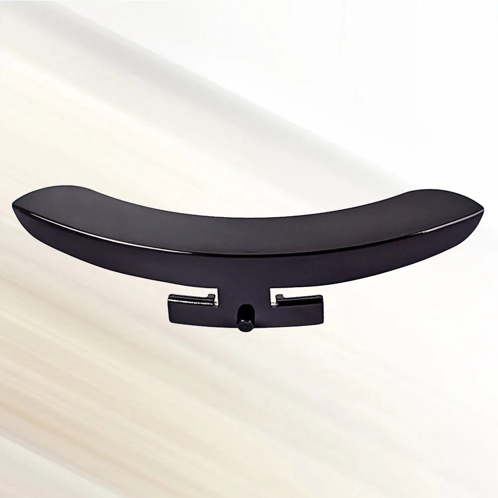 

Zinc Alloy Banjo Armrest Black Mirror Finish Single Leg Banjo Replacement Part Vintage Restoration Protector Accessory