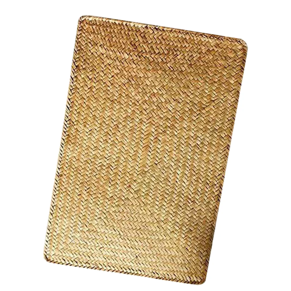 

Woven Placemat 35CMx25CM Orange Tea Cup Mat Anti-slip Cutlery Pad Decorative Woven Coaster Table Mats For Dining