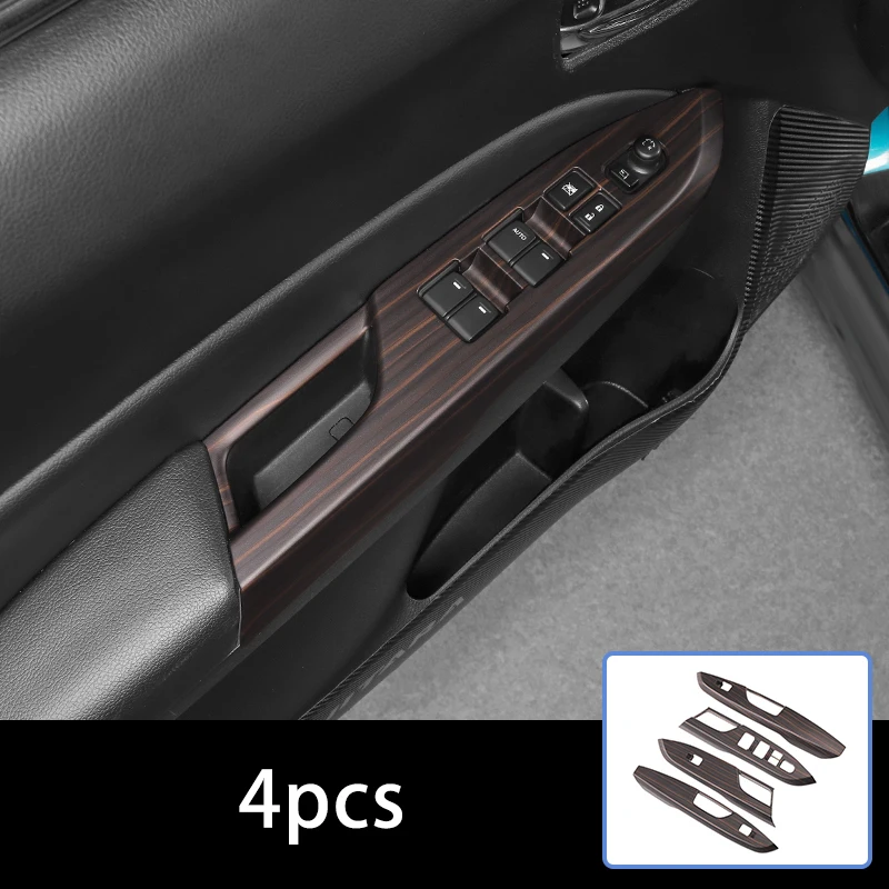 4pcs For SUZUKI Vitara 2016-2018 Door Armrest Trim Window Lifting Control Decorative Cover