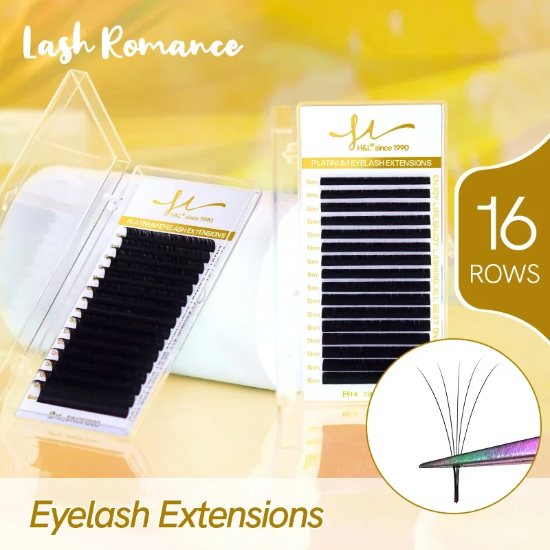 H&L SINCE 1990 Individual Lashes False Eyelashes Fake Lashes Eyelashes Extensions Supplies Makeup Tools