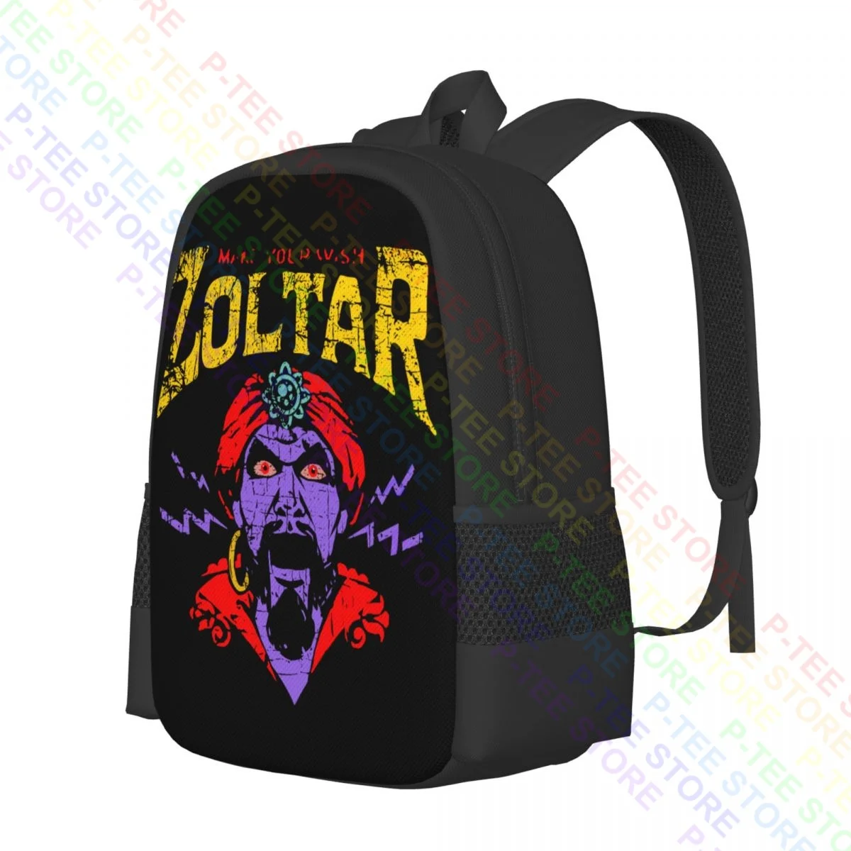 Zoltar Retro Make Your Wish Fortune Teller Card Fairground AmusemenBackpack Large Capacity Creative Shopping Bag