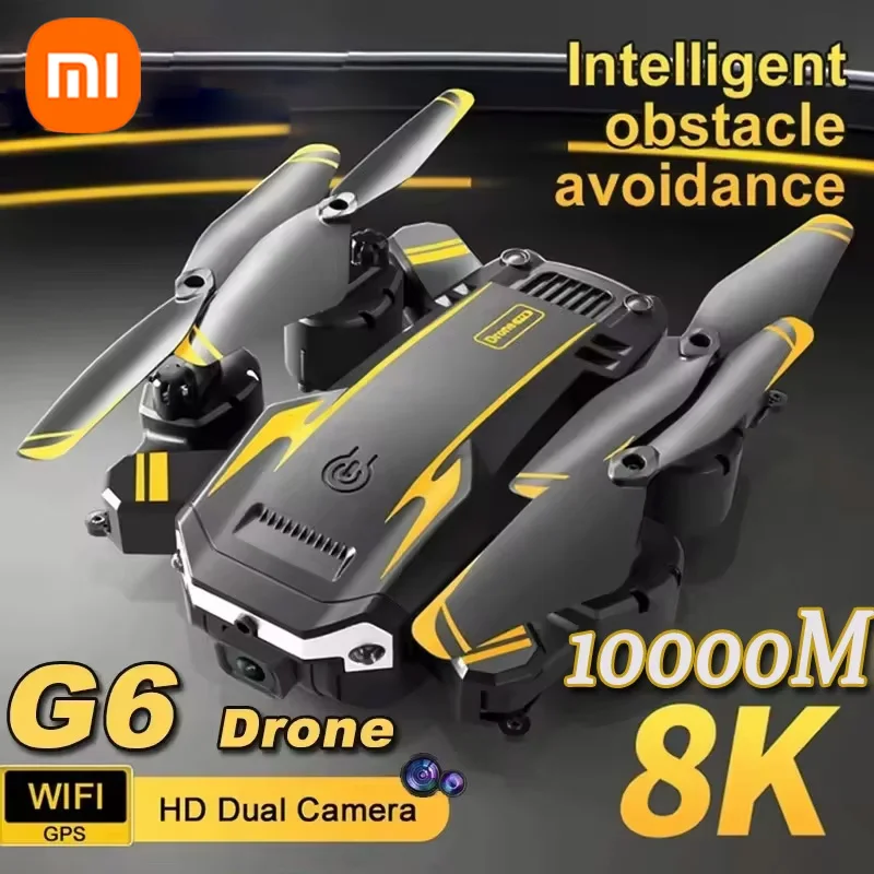 XIAOMI Mini G6 Drone 5G 8K Professional HD Aerial Photography Omnidirectional Obstacle Avoidance GPS Quadcopter Aerocraft Toys