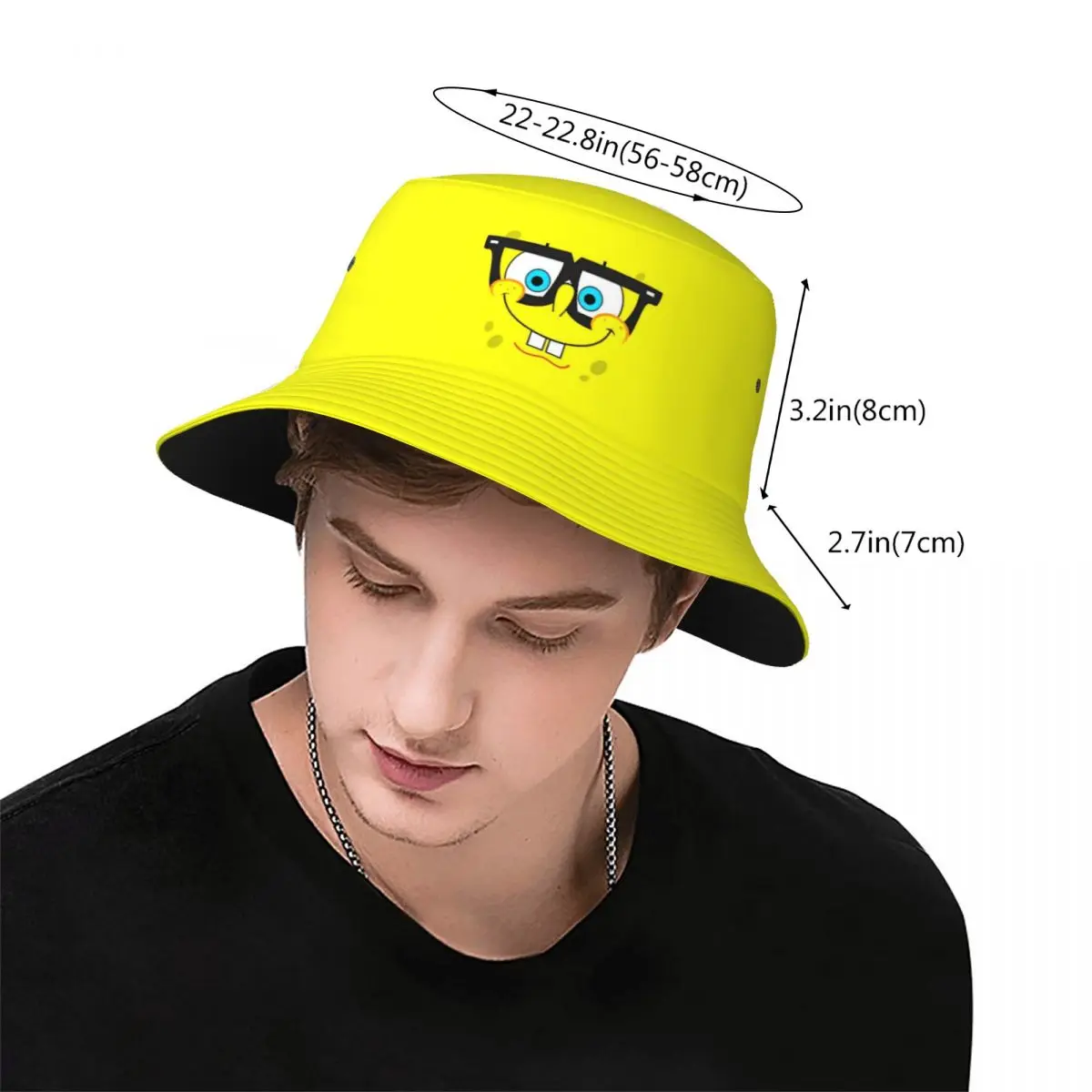 Autumn Panama Caps Spongebobed SquarePants for Men Women Fisherman Cap Beach Cotton Bucket Hat Outdoor Fishing Cap