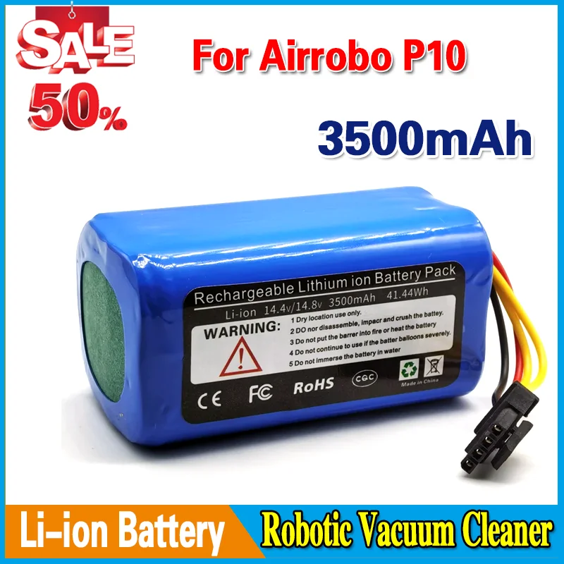 

Suitable For Airrobo P10 robot vacuum cleaner 14.8V 3500mAh lithium-ion rechargeable battery