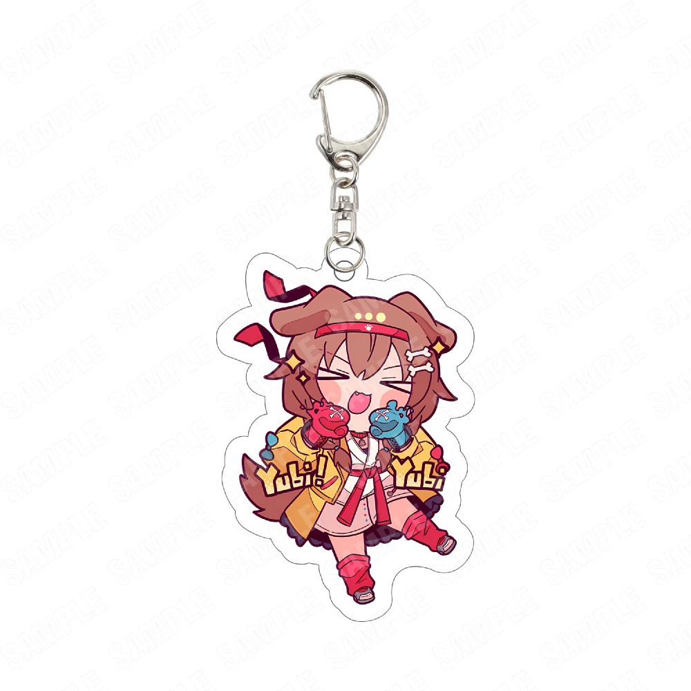 Hololive Gamers 6CM Acrylic Keychain Shirakami Fubuki Ookami Mio Nekomata Okayu Inugami Korone Song Wonder Future! - view 5