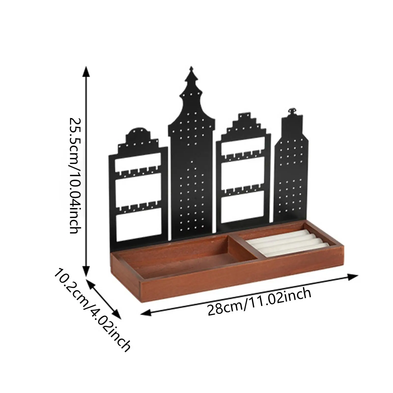 حامل عرض الأقراط لمتجر البيع بالتجزئة عرض معدني لسطح الطاولة الأم النوم