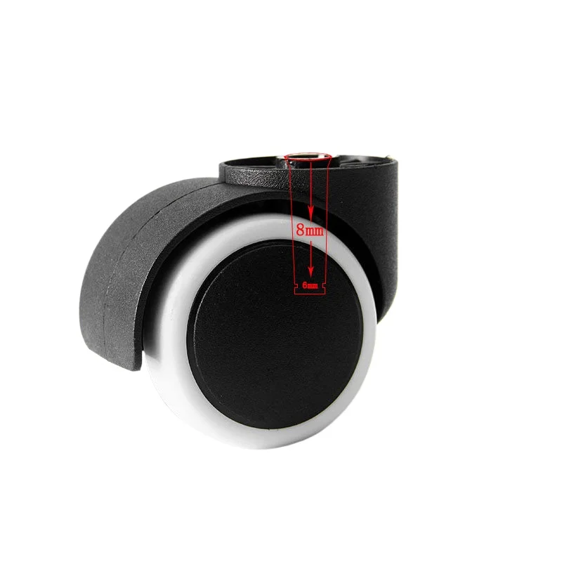 For Office Chair Wheel Universal Wheel, Rodless Rubber Silent Pulley Computer Clasp Wheel Swivel Chair Caster