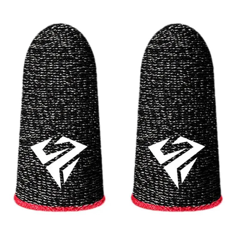 2pcs Fingertip Sleeve Esports Gloves For PUBG Gamer Sweatproof Anti-slip Touch Screen Hand Grip Finger Cot Gaming Finger Cover