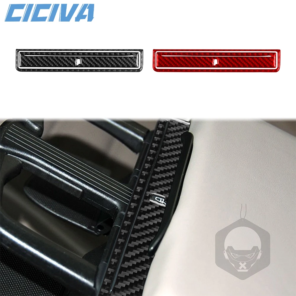 

For Volkswagen Passat B6 2006-2011 Carbon Fiber Rear center armrest Panel Decoration strip Car inside Trim Accessories Sticker