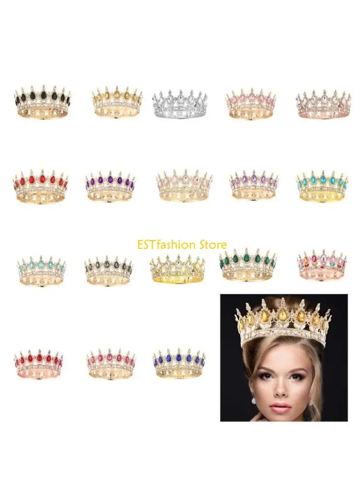 

Y5GC Sparkling Rhinestones Crown for Women Great for Weddings and Festival Occasion