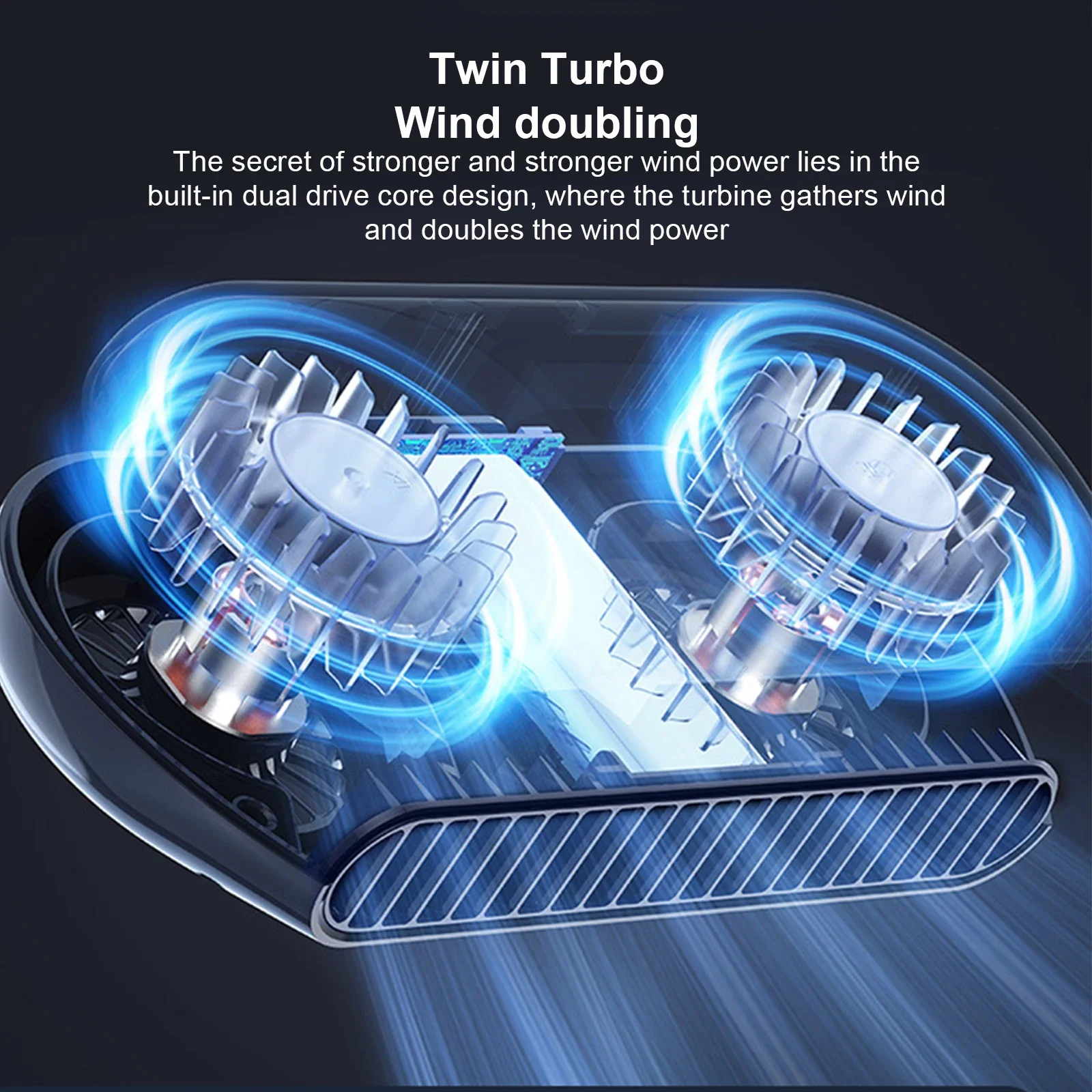 Ventilateur électrique USB pour voiture, non phérique, faible bruit, surpoids d'air, brittop, utilisation réglable, véhicule, nouveau