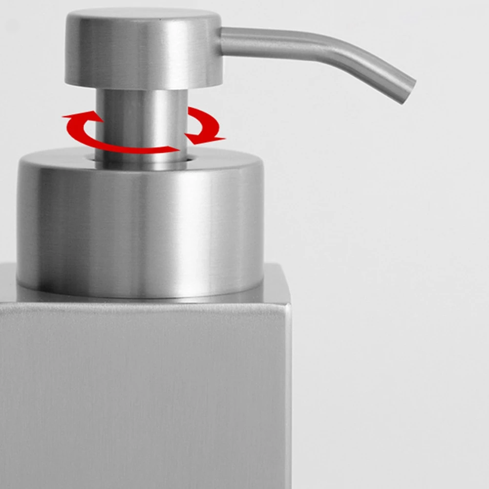 ABJN-304 Stainless Steel Soap Dispenser Shower Gel Dispenser Bottle Shampoo Foamer Foaming Bottle Lotion Bottle Silver