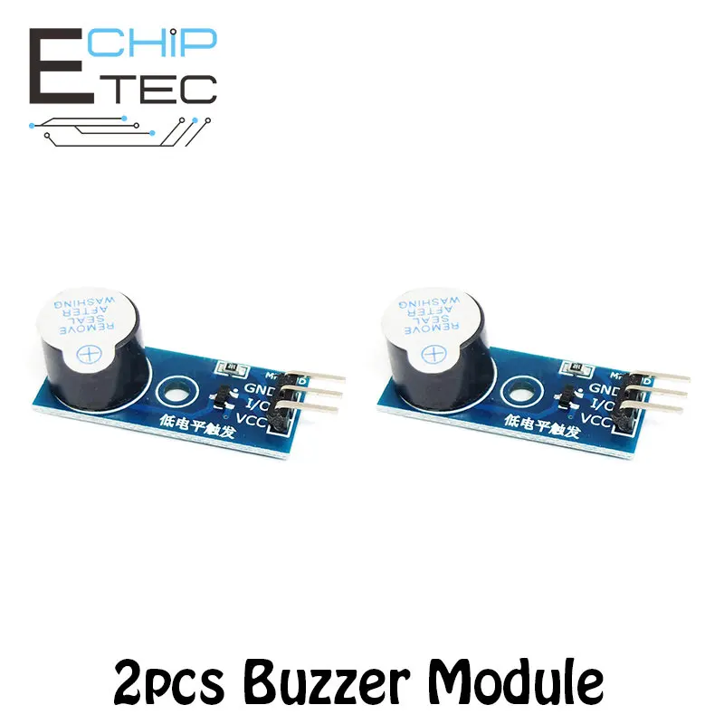 Active Buzzer Drive Module, Alarme, Singlechip, Acessórios Robô, Smart Car, DIY, 2pcs, 8pcs