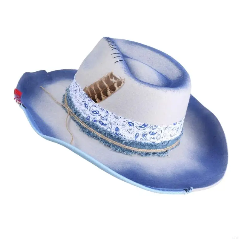 L5YF Festival Styles Hat Sun Protecting Hat Trendy Denims Hat Youth Fashion Headgear