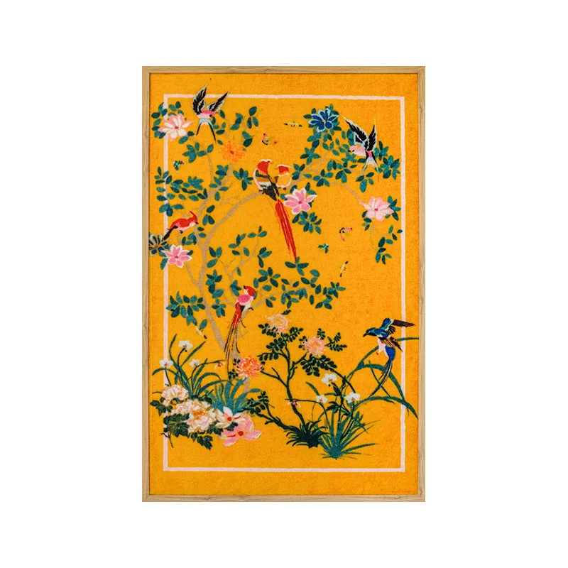 

New home hanging painting gift, royal flower and bird picture, oriental tapestry, background wall
