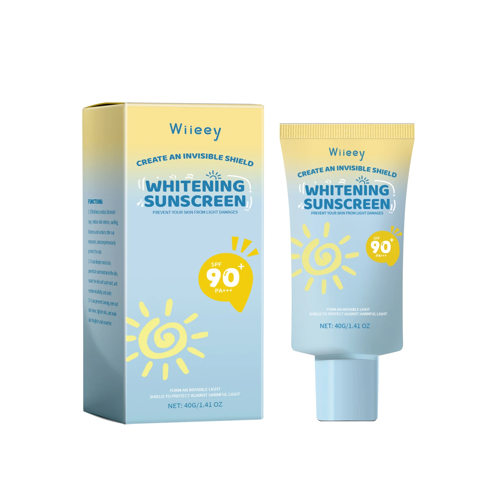 Kids Sunscreen Body Lotion Spf 50 Lightweight Non-greasy Refreshing Face Hydrating Brighten Broad Spectrum Moisturizing Sunblock