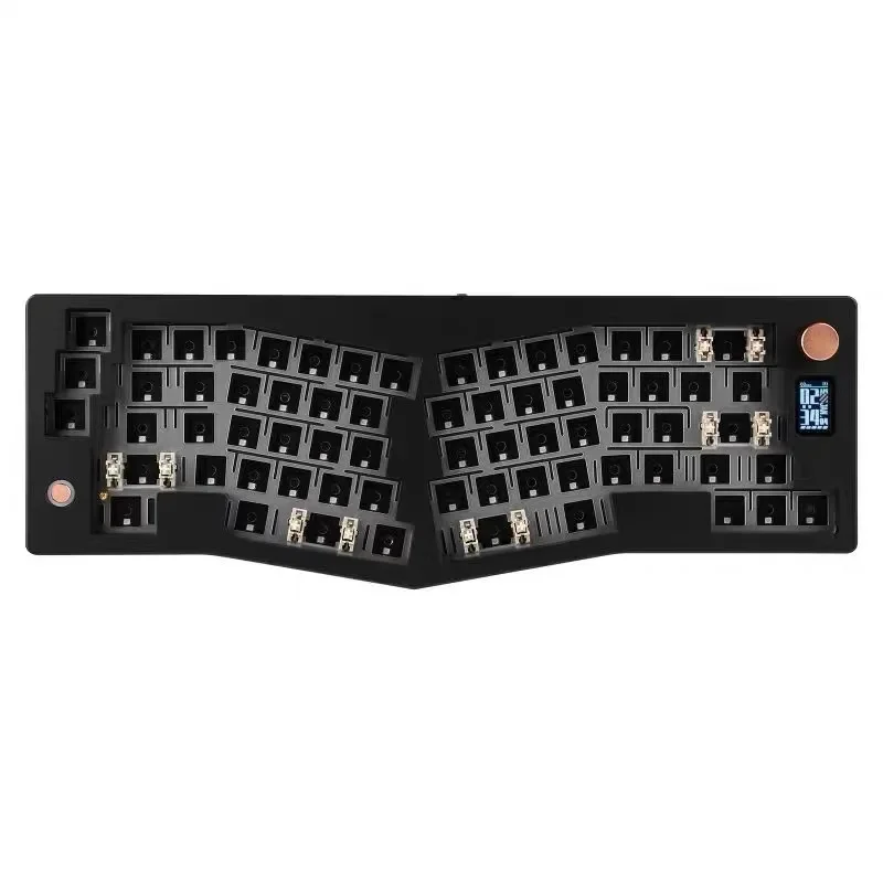 3 Mode Wireless Hot Swappable RGB Customizable Mechanical Keyboard DIY Kit For ABM066 Gasket USB Interface Case Knob English