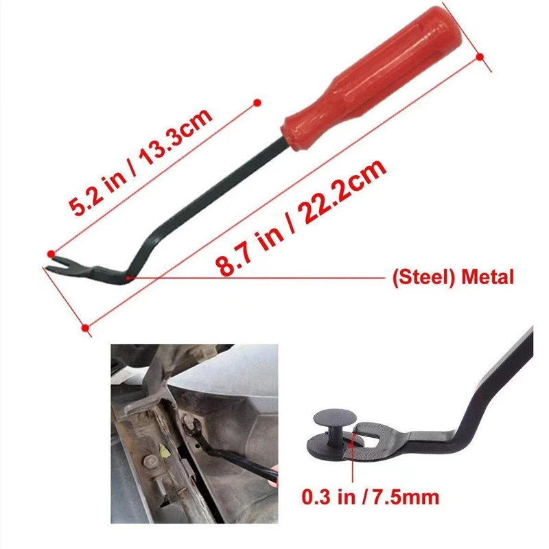 Car Headlight Repair Installation Tool Trim Clip Removal Pliers Door Clip Panel Fascia Dash Trim Removal Kit Dashboard Remover