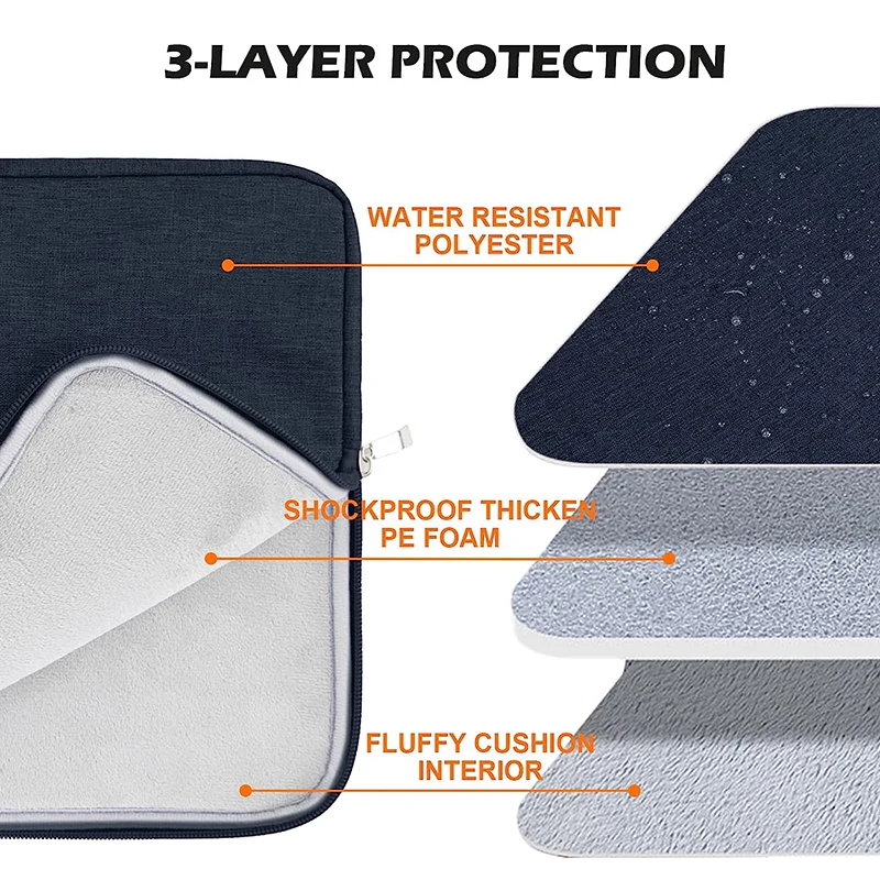 Laptop Bag 11 12 13 14 15 15.6 Inch Waterproof Sleeve Case For Macbook Air Pro M1 Notebook Computer Cover Lady Man Handbag