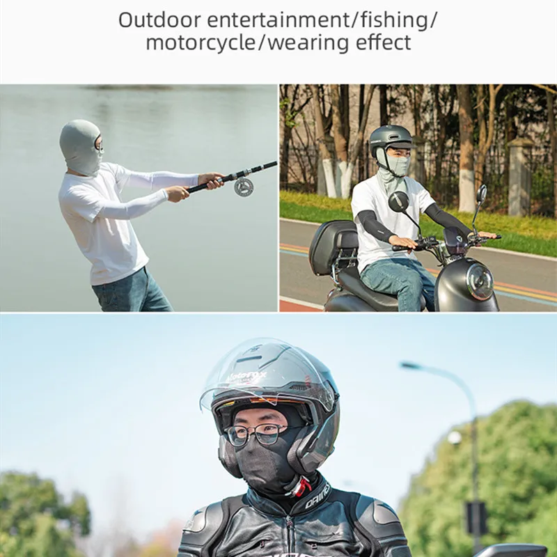 ROCKBROS letnia maska ​​na twarz kolarstwo miękka maska ​​na twarz oddychający krem ​​do opalania okulary ochronne UV otwory mężczyźni kobiety sport MTB maska ​​rowerowa — zdjęcie 7