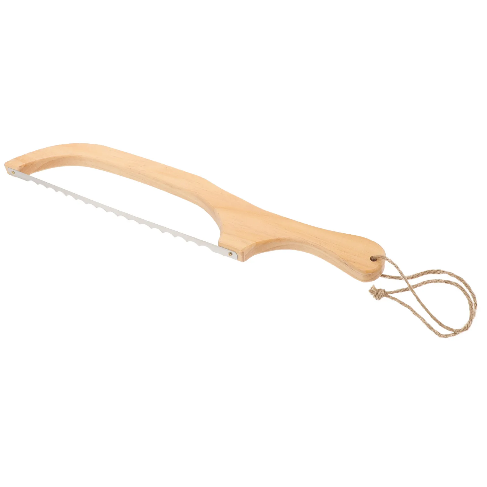 

Stainless Steel Bread Slice Cutter Wooden Handle Ergonomic Corrosion Resistant Reusable Kitchen Tool For Baking Slicing