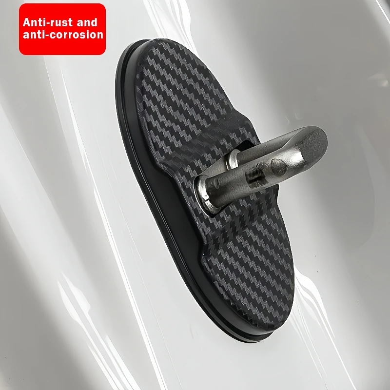 24/12 Piece Set of Car Door Latch Protective Covers, Shock-Absorbing, Noise-Reducing, Sound-Insulating, and Better Protection for Car Doors, Adhesive Sealing and Cushioning Pads
