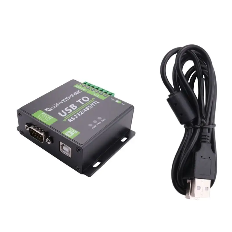 Waveshare Industrial USB TO RS232/RS485/TTL Isolated Converter With FT232RL Embedded Protection Circuits TVS Diode
