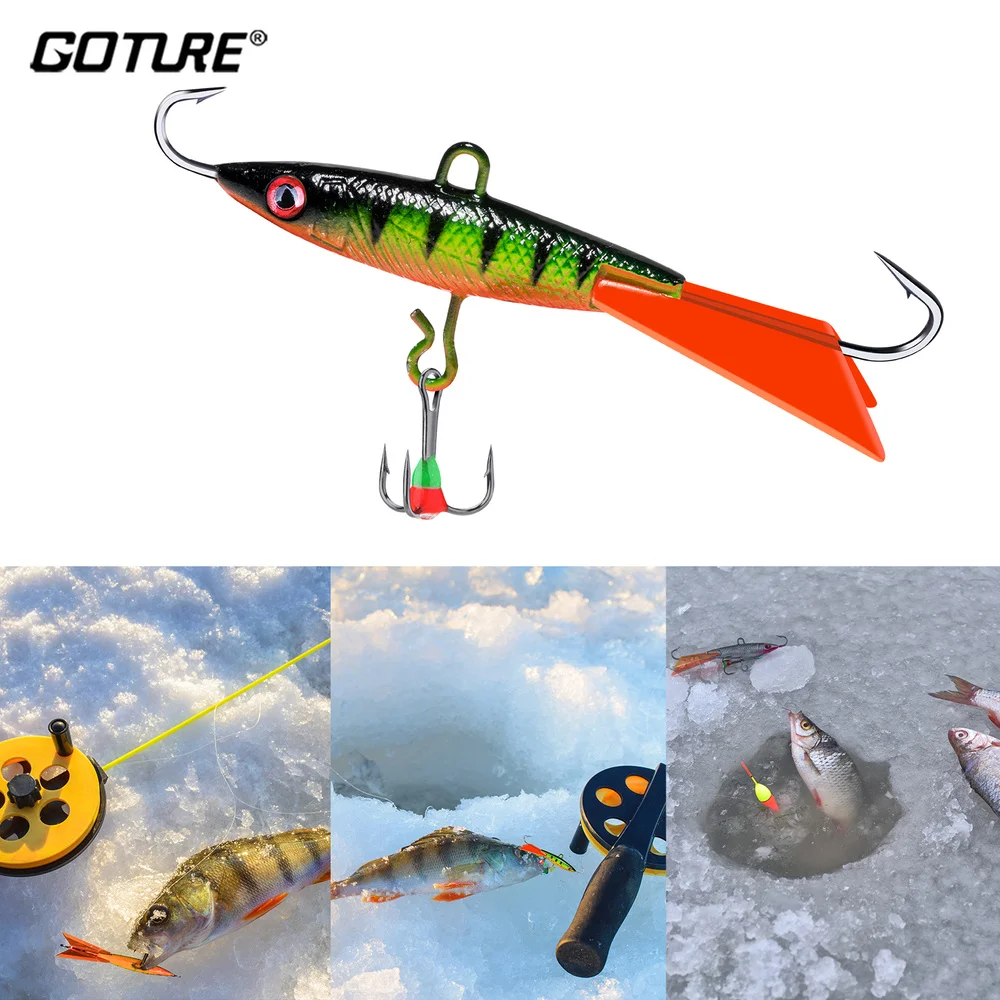 

Goture 1pcs Ice Winter Fishing Lure 7cm 14.5g Balancer Ice Jig Artificial Bait Balancer For Fishing Wobblers Fishing tackle