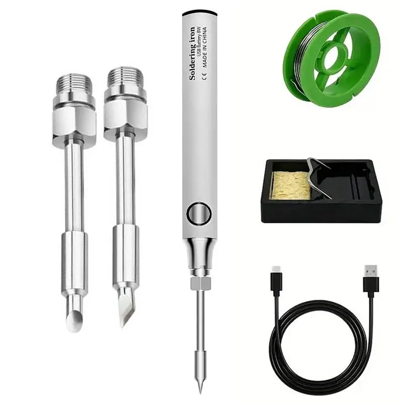 

Electric Soldering Iron Soldering Tool Cordless 3 Modes Adjustable Temperature Tool For Making Supplies Jewelry Repair Stained