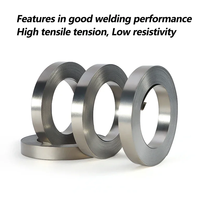 10 Meters 18650 Li-ion Battery Nickel Sheet Plate Nickel Plated Steel Belt Strip Connector Spot Welding Machine Battery Welders