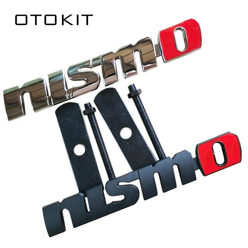 Metal 3D NISMO Auto Car Stickers Front Grille Badge Emblem Car Styling For NissanTiida Teana Skyline Juke X-trail Almera Qashqai