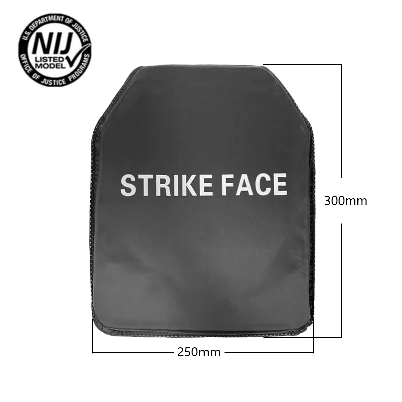 NIJ IIIA Soft Bulletproof Plate PE Bulletproof Chip UHMWPE Inner Bulletproof Plate 300mm*250mm/11*14in