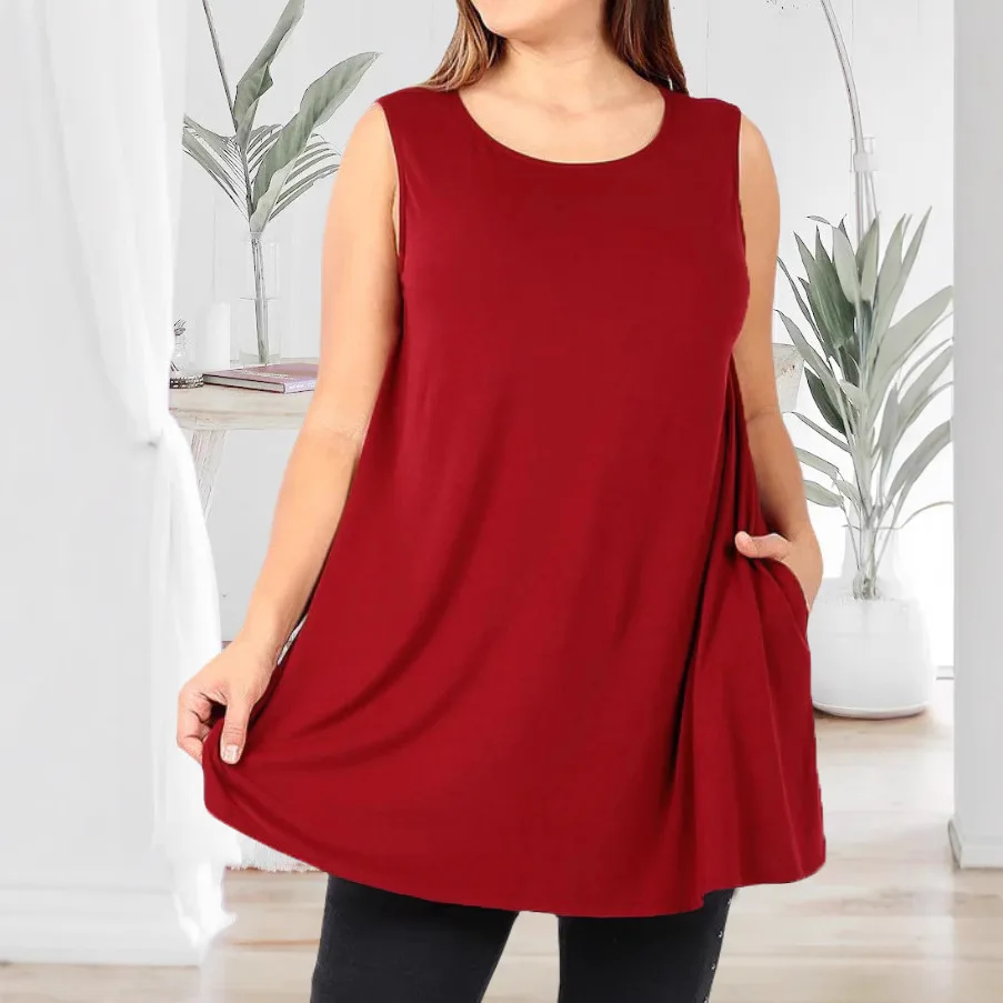 Camiseta Regata Casual Verano Tallas Grandes - alternate angle