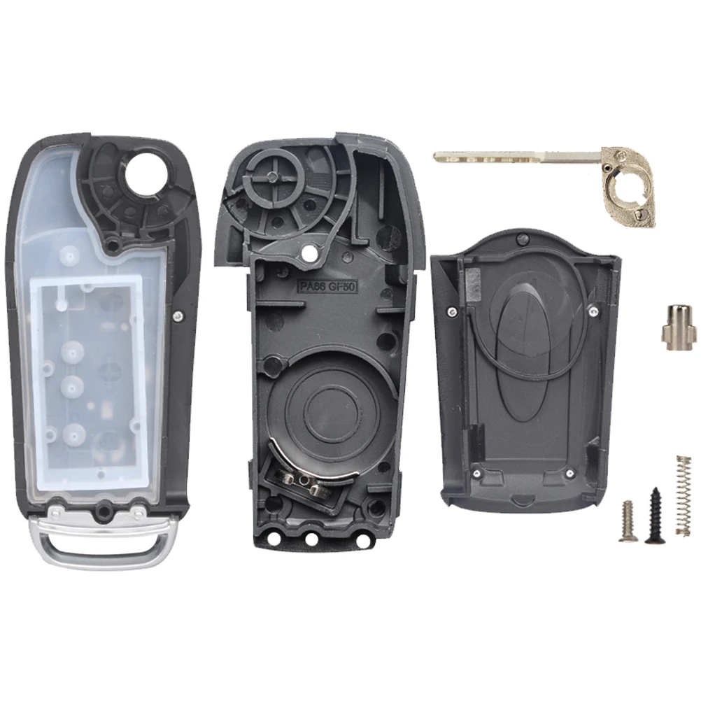 

Чехол-флип для автомобильного ключа с 3 кнопками для Ford Fiesta, B-Max, C-Max, S-Max, EcoSport, Mondeo, Focus, Cabriolet, Galaxy