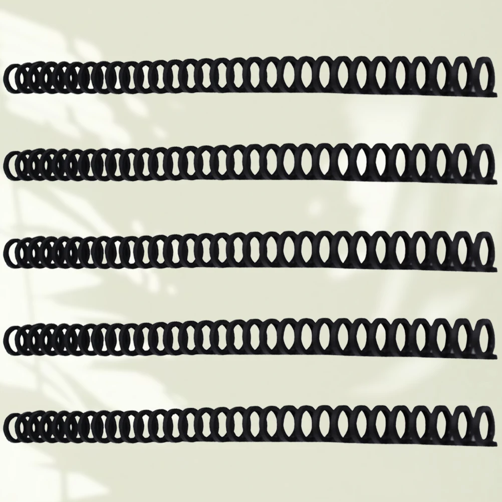 

5Pcs 10Mm Black 30-Hole Book Making Hinge Strong Metal Binder Strip for DIY Loose-Leaf Notebooks Long-Lasting Craft Binding