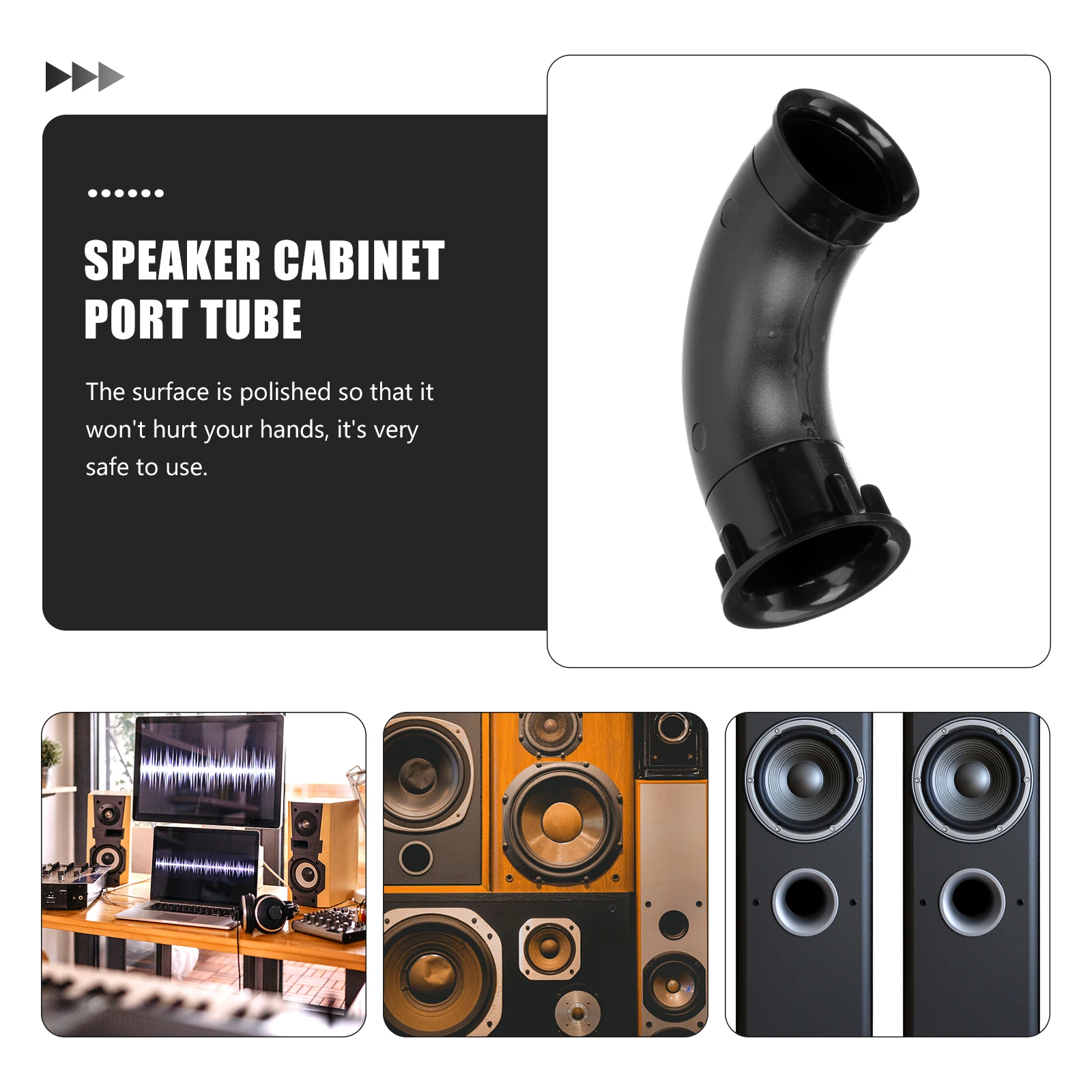 

2pcs Terminals Bass Air Port Tube Car Speaker Voice Outlet for Car Cabinet Voice Outlet Accessories Durable Quality