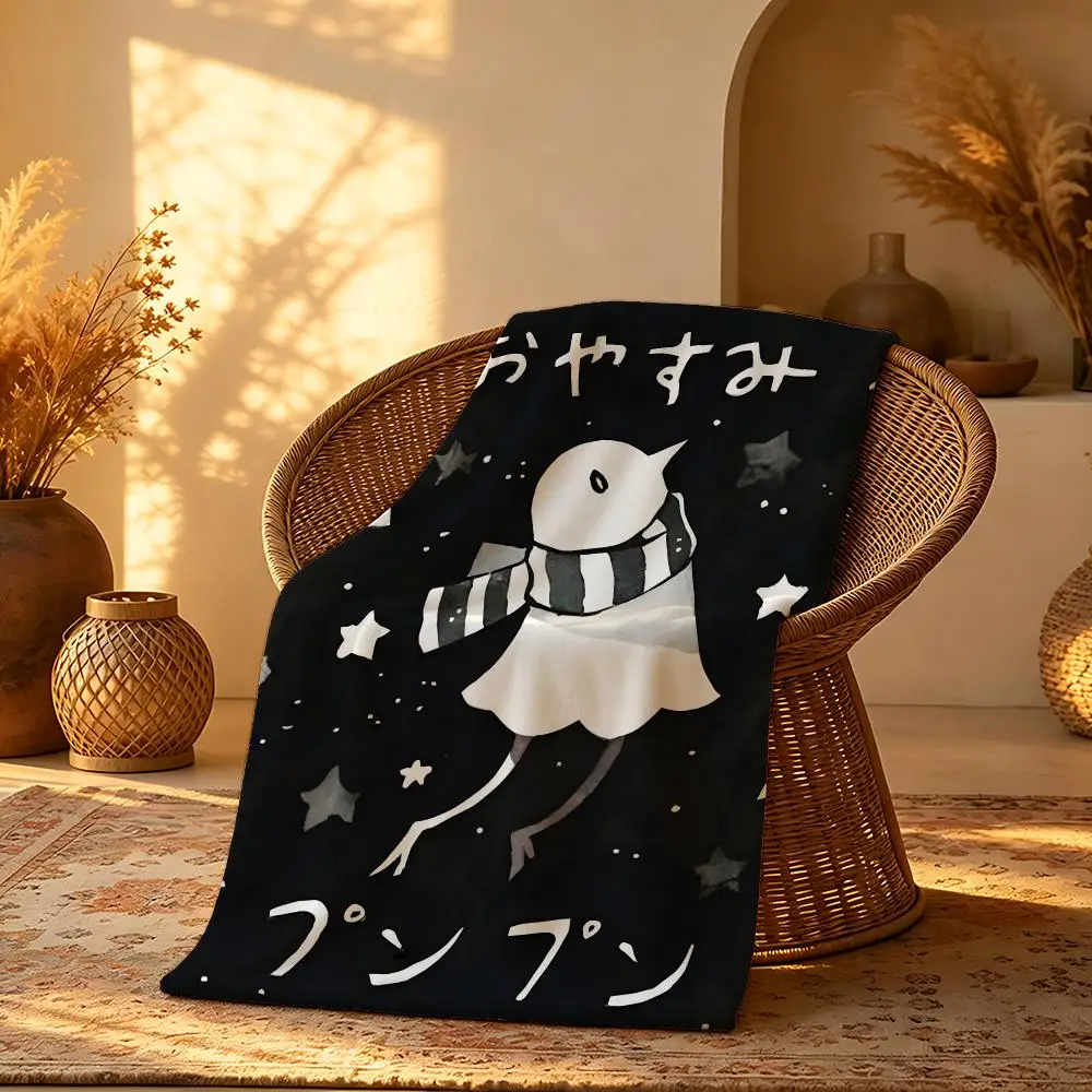 Manga Goodnight Punpun Throw Short Plush Throw Blanket Soft Skin-Friendly Multi-Scene Home Office