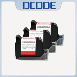 DCODE JS10 12.7mm Handheld Printer Ink Cartridge Fast Dry Eco Solvent 600DPI Thermal Inkjet Printer Black Ink Cartridge 1-5PCS