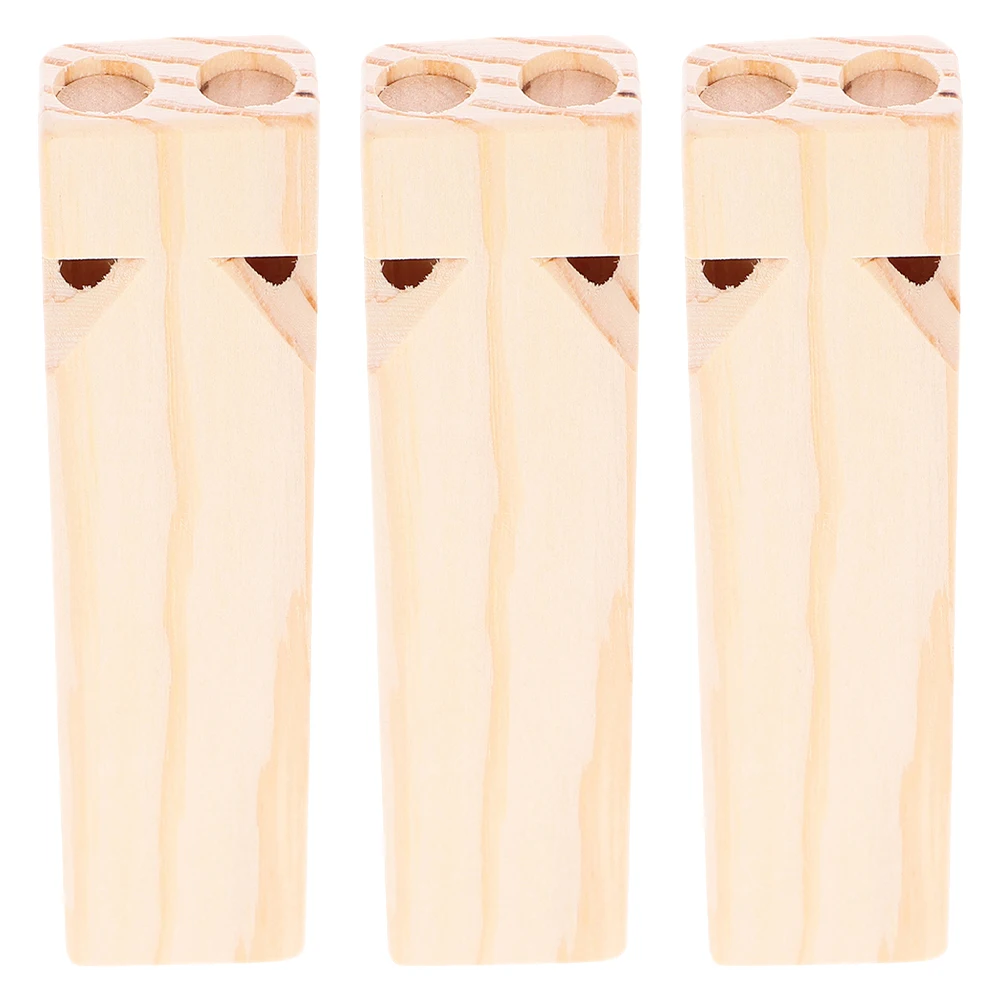 

3pcs Orff Music Toys DIY Paintable Kids Instruments Whistle Montessori Small Train Blowouts Educational Whistles