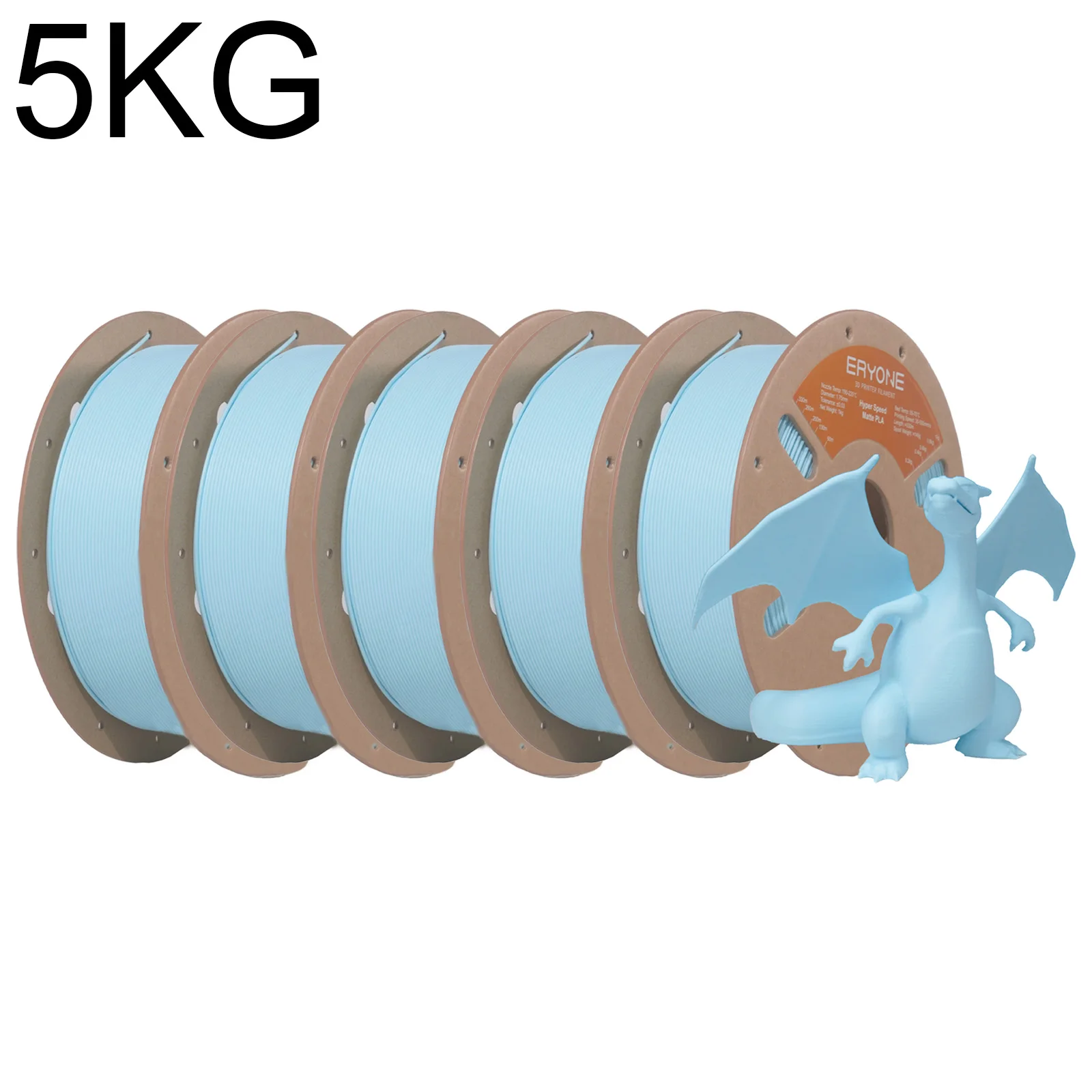 ERYONE 1KG/3KG/5KG/10KG Promotion Hyper Speed Matte PLA Filament Perfekte Spule 1,75mm ±0,03mm Filament für FDM 3D-Druck