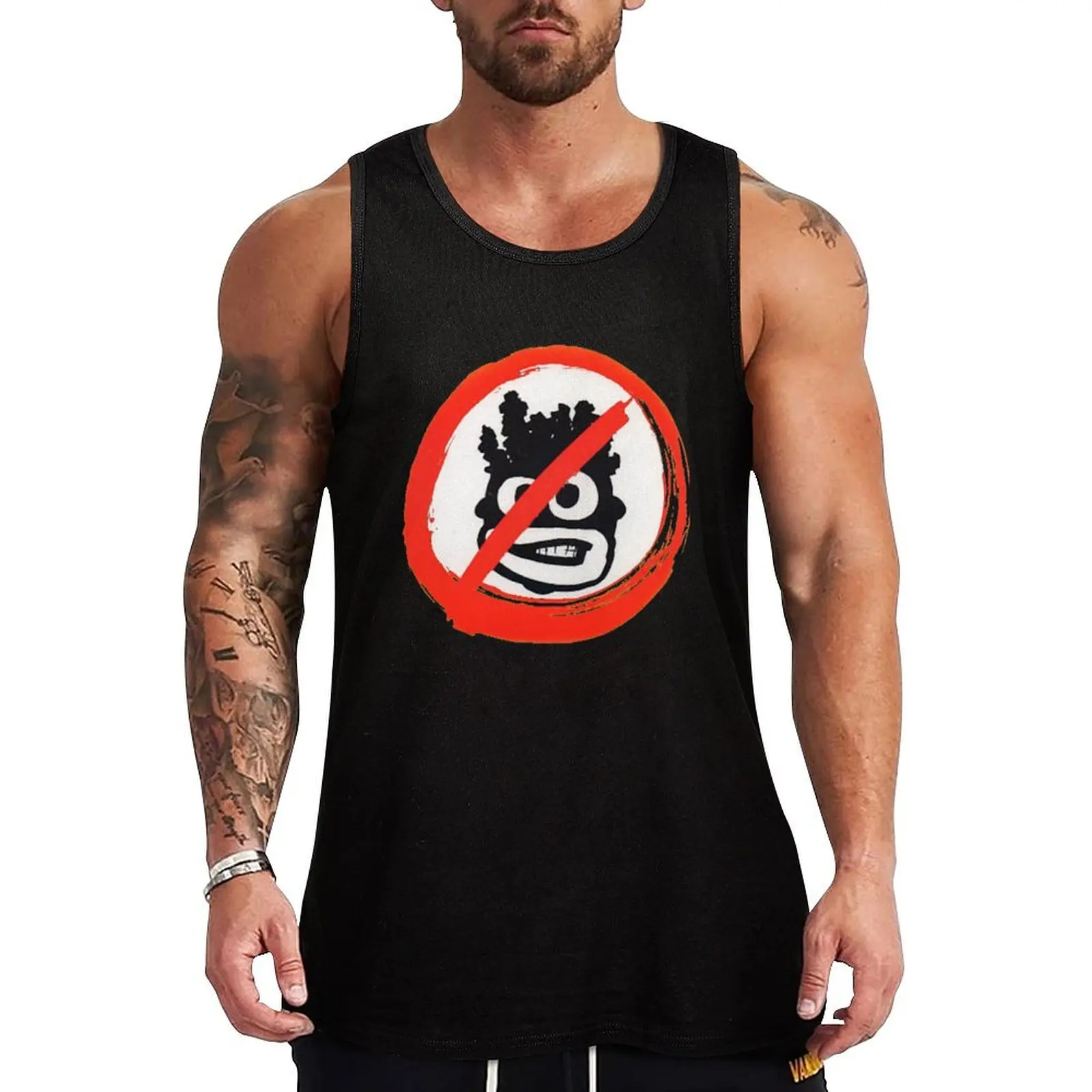 

KMD Sambo Tank Top Vintage Print Tank Top Retro Graphic Sleeveless Tee