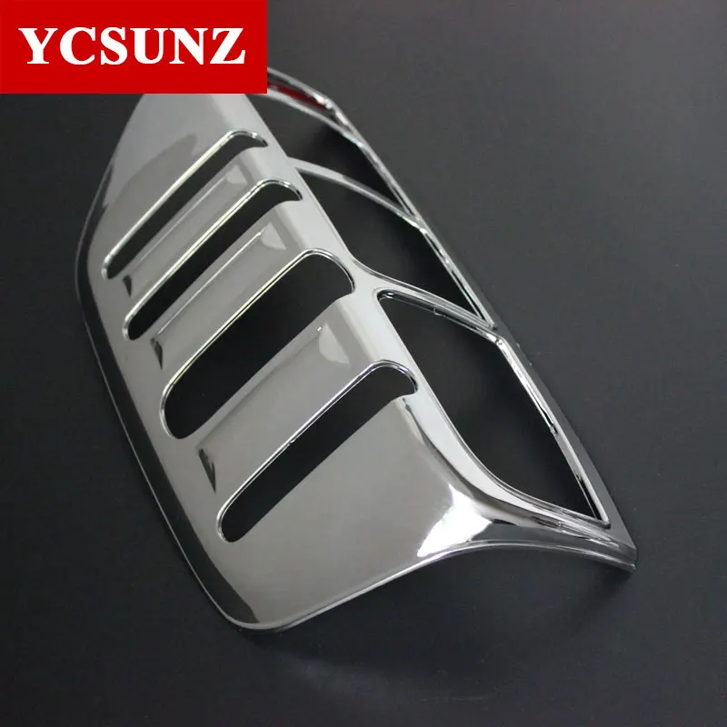 Car Chrome Navara 2006 Accessories Tail Light Cover Lamp Trim For Nissan Frontier Navara D40 2006-2013 Car Styling Plate Part