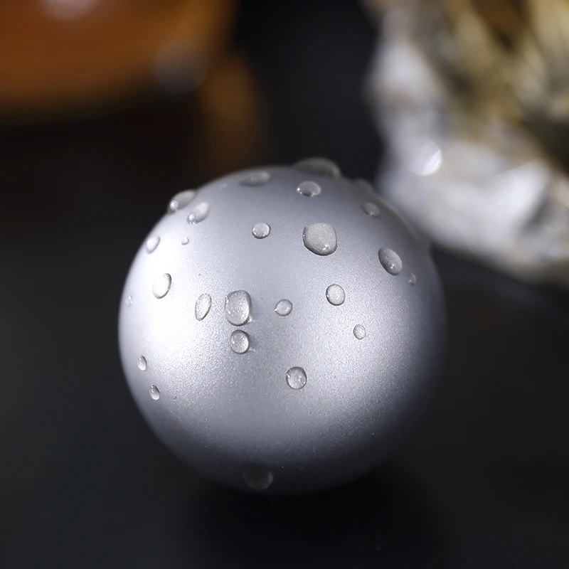 Tiartisan 40mm Titanium Ice Ball Reusable Quick Freeze Ice Cubes Outdoor Camping Portable Wine Whiskey Round Chilling Stones - view 5
