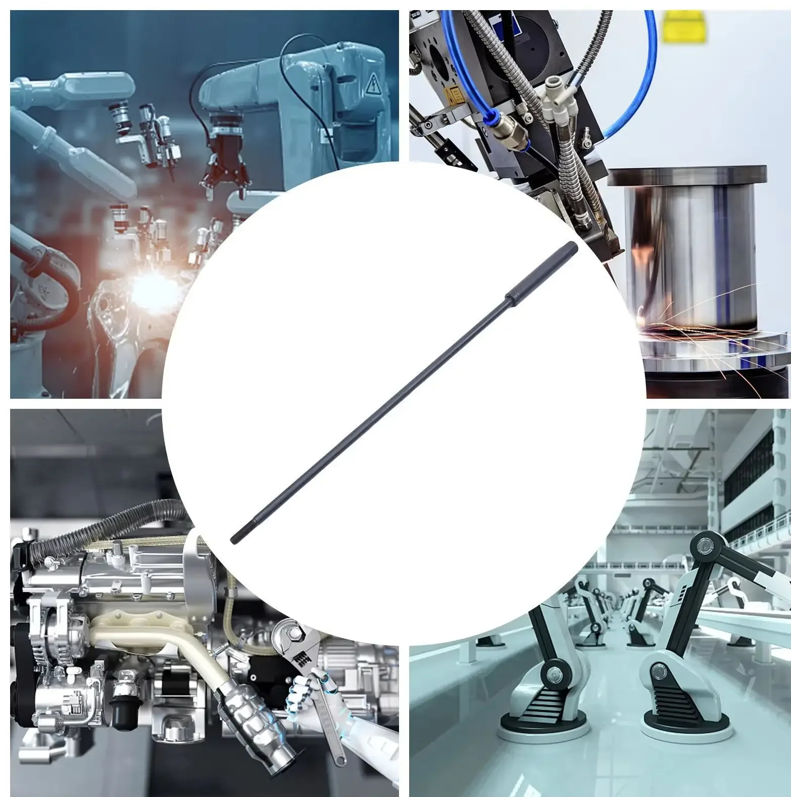 قضيب سحب آلة الطحن R8 - قضيب سحب عام بخيط 7/16 لمطحنة بريدجبورت