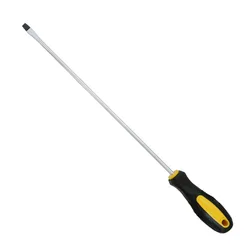 12Inch Long Slotted Cross Screwdriver Extended Magnetic Screwdriver With Rubber Handle Repairing Hand Tool