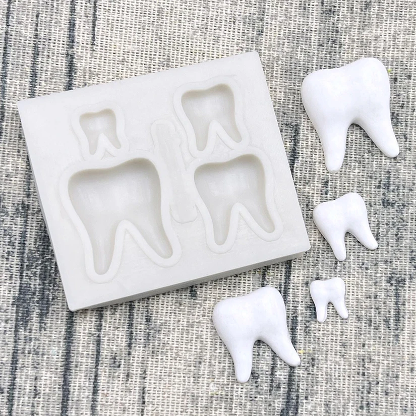 Tooth Silicone Sugarcraft Mold Resin Tools Cupcake Baking Mould Fondant Cake Decorating Tools