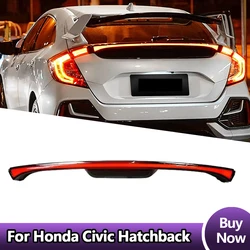 Car Lights For Honda Civic Tail Light Hatchback 10th gen Rear Spoiler Lamp Through-Tail Light Assembly Turn Signal
