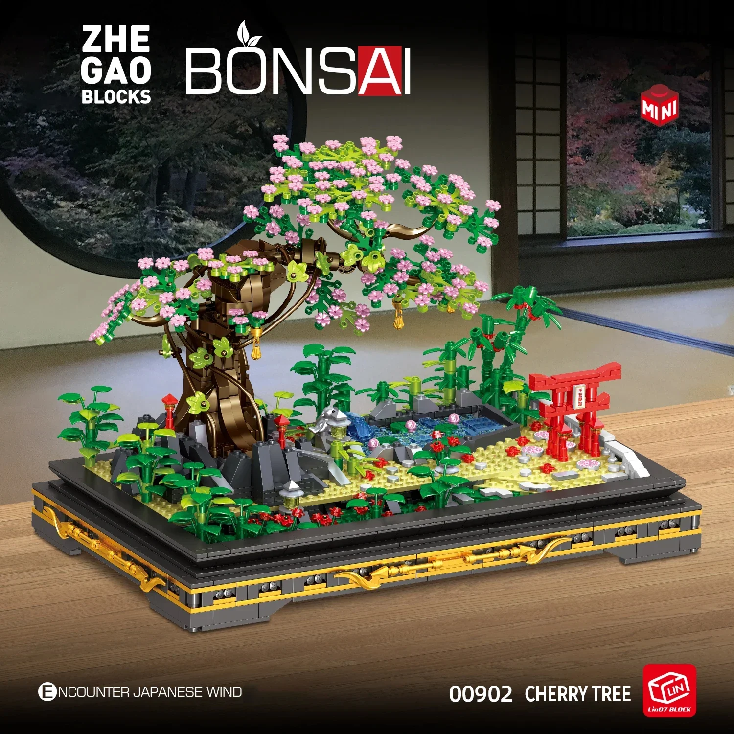 

Набор для строительства древесины бонсай TOYLINX с цветами, 14369 шт., дерево сакуры для взрослых, коллекция, мини-модель в подарок