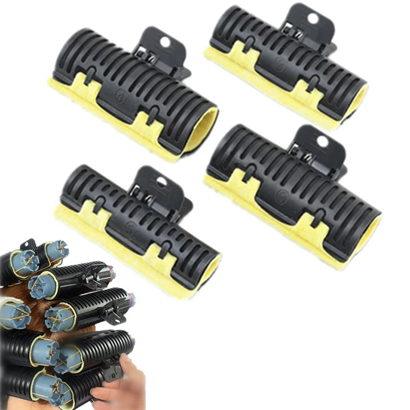 Perm Rod Clips With Sponge Heat-resistant Digital Perm Bar Clamps Hairdressing Wave Hair Maker DIY Styling Tools